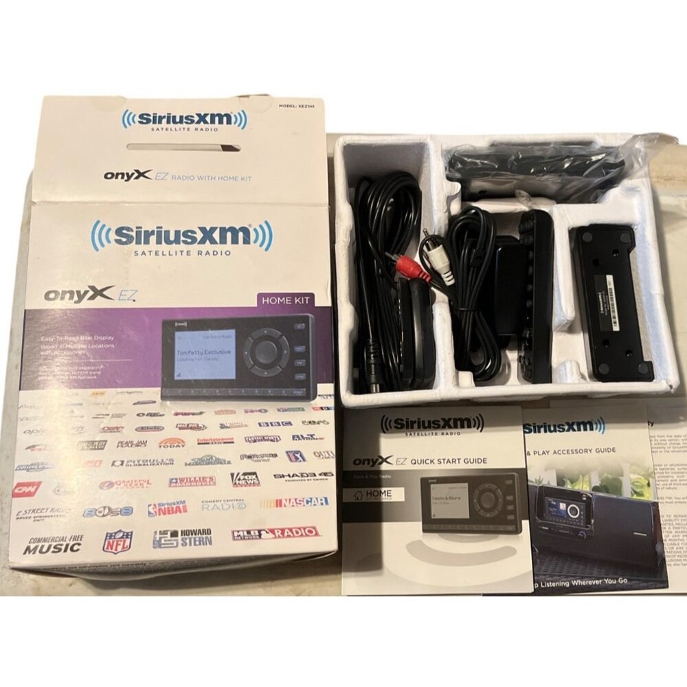 SiriusXM Onyx EZ Satellite Radio w/ Home Kit XEZ1H1, Open Box, Still Sealed Head